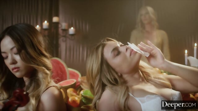 Deeper. Mona Leads The Ultimate 5-girl Reverse Gangbang