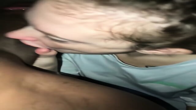 Desperate slut sucking a bbc