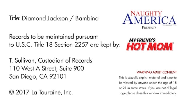 Friend's Hot Mom Diamond Jackson Talks Dirty To Get A Big Hard Dick In Her