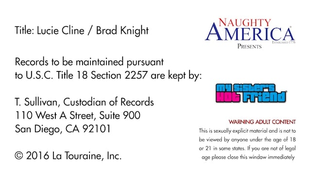 Petite Lucie Cline Fucking In The Couch With Her Innie Pussy