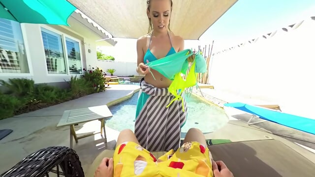 Your Woman's Slutty Friend Aubrey Sinclair Shows You How Fantastic Her Juicy Bubble Butt Looks Both In And Out Of A Thong