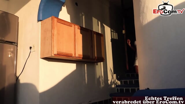 Curvy Southern Woman Having Sex On The Terrace