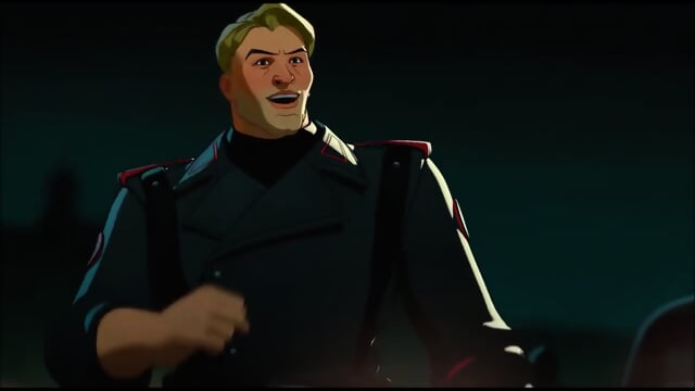 Female CAPTAIN AMERICA Ballbust Agent Carter nutshot, punch in the balls anime ballbusting