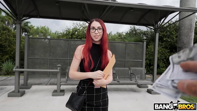 BANGBROS - Stunning Teacher Leo Babe Wants Quick Cash So She Gets In The Bus And Gets Her Pussy Fucked By Jax Slayher