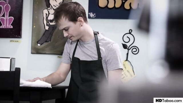 PURE TABOO 18yo Waitress Lily Larimar And Her Boyfriend Fucking In A Bar