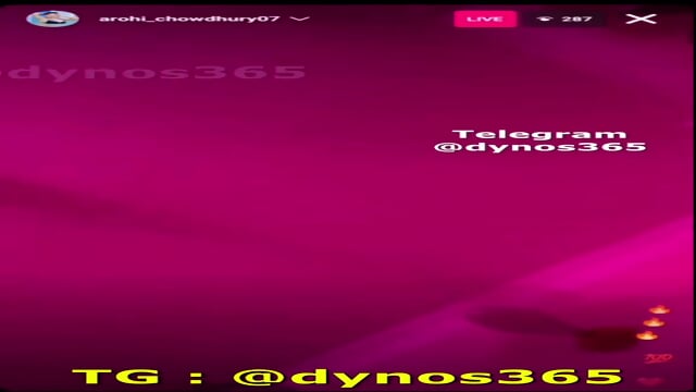 Indian Insta Influencer Arohi Chowdhury Lesbian & Threesome Live Show