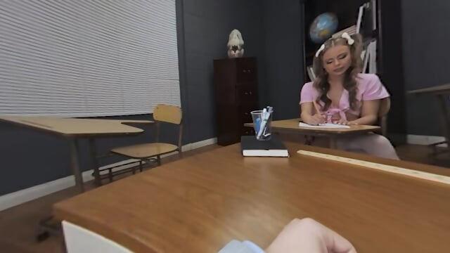 Naughty Schoolgirls Ava Sinclaire, Octavia Red, And Summer Vixen Take Turns Riding Their Professor's Cock In The Classroom