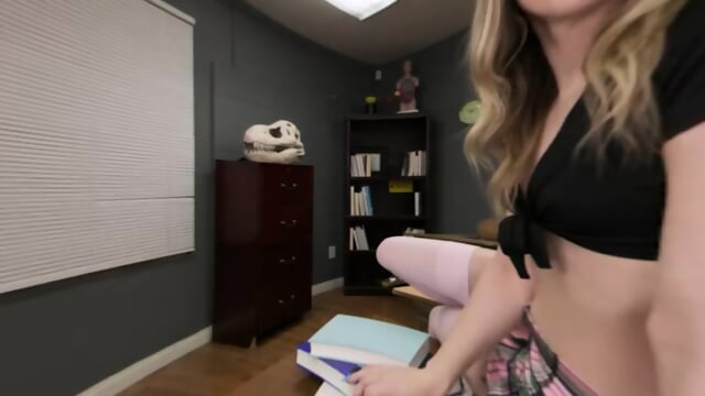 Co-Ed Hotties Ailee Anne, Chanel Camryn, And Lily Larimar Heard A Rumor Their Professor Was Packing A Thundercock!