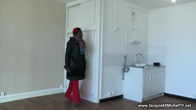 French Ebony Honey African Threesome Blowjob Interracial