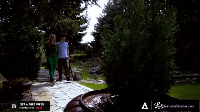 LUSTYGRANDMAS - Sexy Horny Grandma Gets Wild Sex With Big Dick Until He Cums On Her Big Tits