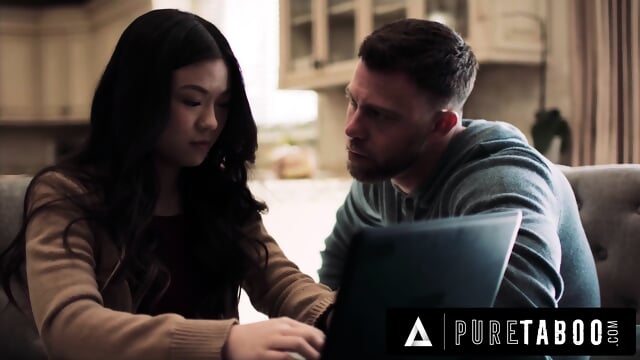 PURE TABOO Lulu Chu's Pervy Roommate Uses Slimthick Vic To Seduce Her Into A Threesome FULL SCENE