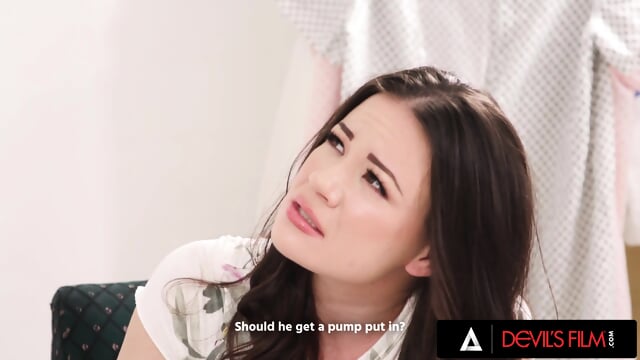 DEVILS FILM - Horny And Desperate Alison Rey Fucks Her Boyfirend's Doctor In Front Him