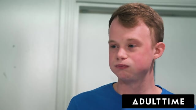 ADULT TIME - Clueless Teen Undressed And Fucked Group Of Naughty MILFs At Laundromat!