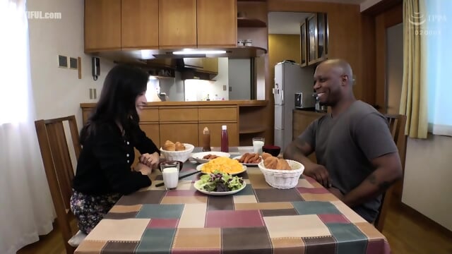 JAPANESE WIDOW SEDUCES LATE HUDBANDS BLACK FRIEND TO EASE HER SADNESS -  Honoka Yonekura