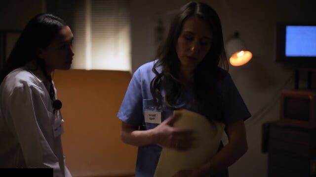Lesbian Doctor and Nurse has Intense Sex on Job Secretly