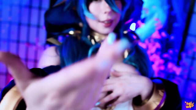 Cosplay blue girl fucked