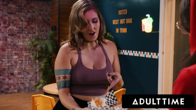 ADULT TIME   Electra Rayne SOAKED IN CUM During 3 Way With REAL FUTA GIRLS Casey Calvert & Siri Dahl