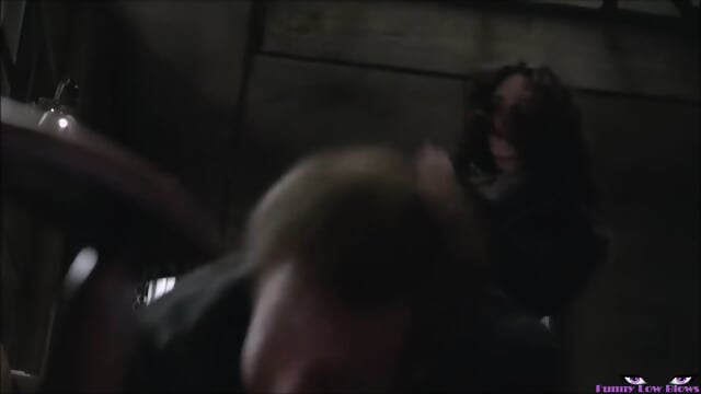 Emmy Rossum BALLBUSTING & sex scenes, kick in the balls & kick from behind