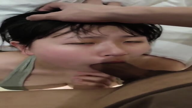 cute vietnamese girl serving tatoo boyfriend and his friend