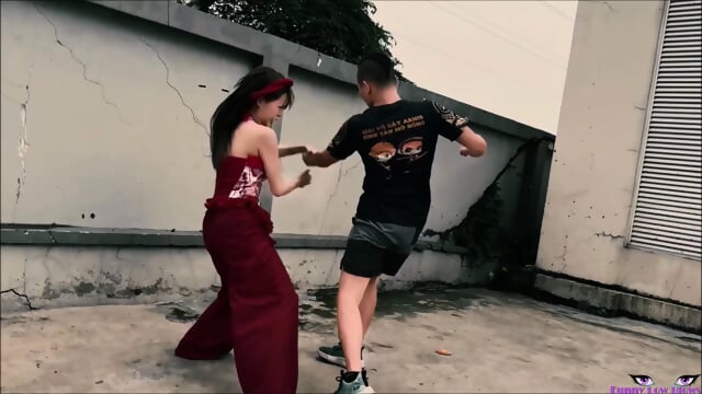 super heroine ASIAN BALLBUSTING kick in the balls, nut punch, balls squeeze, kick from behind FETISH japanese