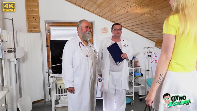 Faphouse.com tall blonde teen ariela donovan pussy exam by two old doctors p2160