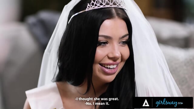 GIRLSWAY - Naughty Redhead Emma Magnolia Teases Bride Bestie Holly Day With Lap Dance