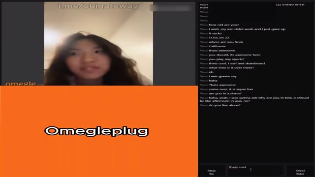 HORNY OMEGLE TEEN RUBS PUSSY