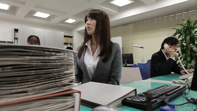 Office girl must finish her daily duties  perfectly 
