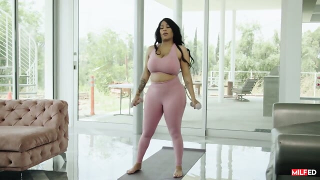 Hot MILF Paris Fucks Milk Man Ricky Hard!