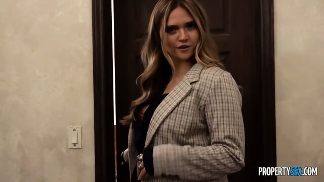 Chuck Finds Comfort In Busty Realtor Angie Faith's Welcoming Embrace