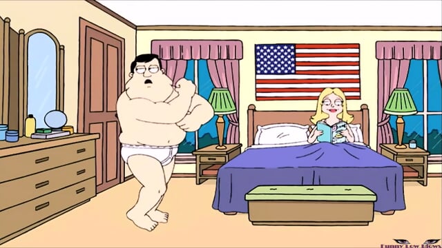 Hayley BALLBUSTING American Dad ANIME kick in the balls father busted