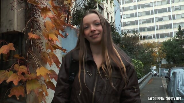 Cute French Teen With 2 Men