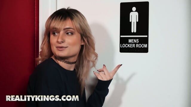 REALITY KINGS - Evie Christian Sneaks Into The Locker  Watch Kai Jaxon Naked & Make Her Way On His Dick