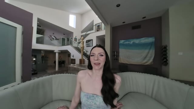 UP CLOSE VR   Gorgeous Petite Brunette Celestina Blooms Is Craving A CREAMPIE From You   POV