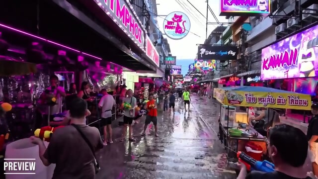 ð¦ð« Songkran 2025 Soi 6 Pattaya Water Festival in Thailand, Part 4 [4K HDR Walking Tour]
