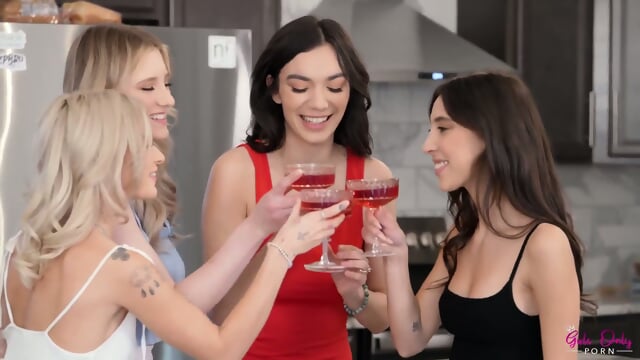 Lesbian Sex Exchange - Emma Rosie, Eva Generosi, Melody Marks, Sawyer Cassidy