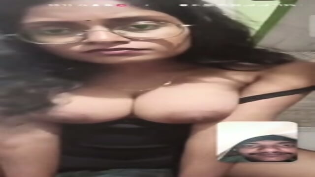 Horney unmarried girl showing her boobs and pussy. On video call