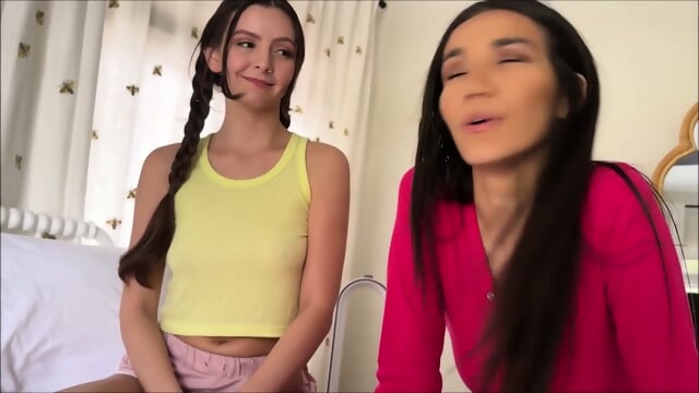 Serena Hill, Sawyer Cassidy - should we get your stepbro hard?....SAM