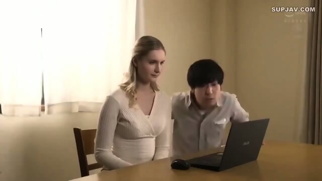 AMWF Submissive Young Blonde Fucked By Older Asian Man