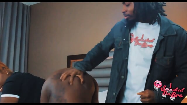this black stud is smashign that phat ass