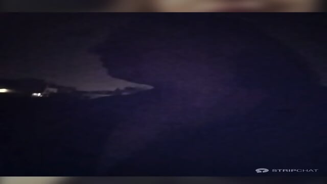 Indian couple boobs show outside road at night