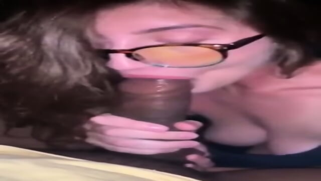 Nerdy PAWG College Teen Sucks BBC Vertical POV