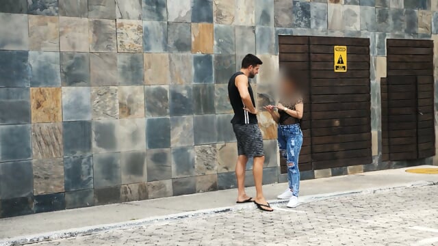 Risky Rooftop Sex With A 18 Year Old Dirty Teen Slut