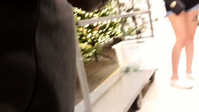 Nice teen nerdy in the store