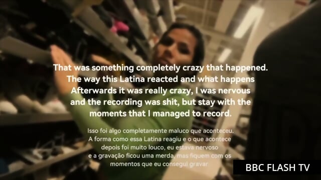 Flashing my BBC to this green latina, check my tele for full video