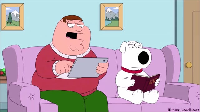 wife BALLBUSTING husband TV cartoon serie Family Guy