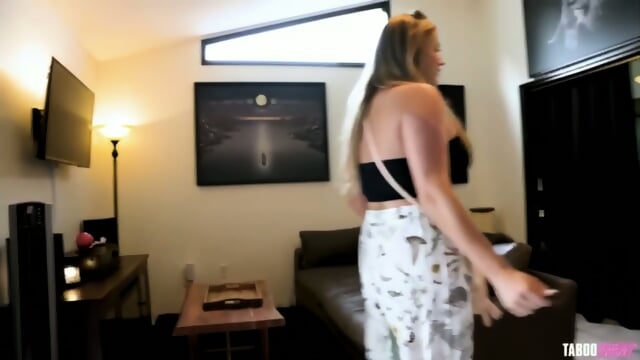 Big Tits Blonde Gets A Mouthful