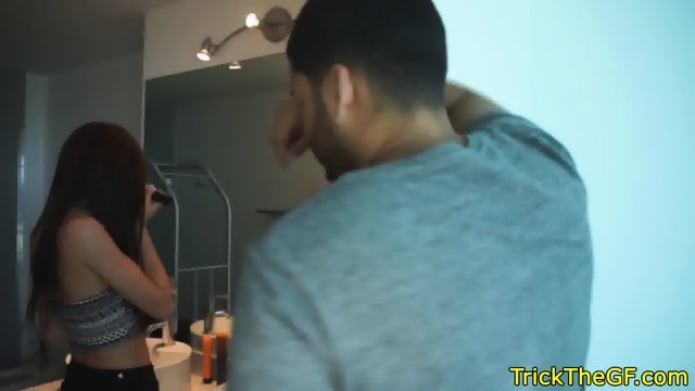 Blindfolded euro gf rides strangers cock