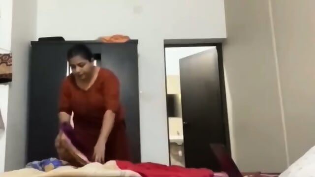 Chubby Mom Changing After Bath