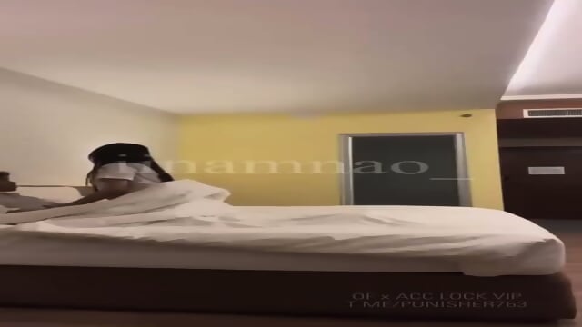 Cute Thai University Student Fucking Her Boyfriend in Hotel